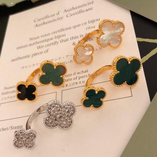 [Valéa jewellery]CLOVER BETWEEN THE FINGER RING