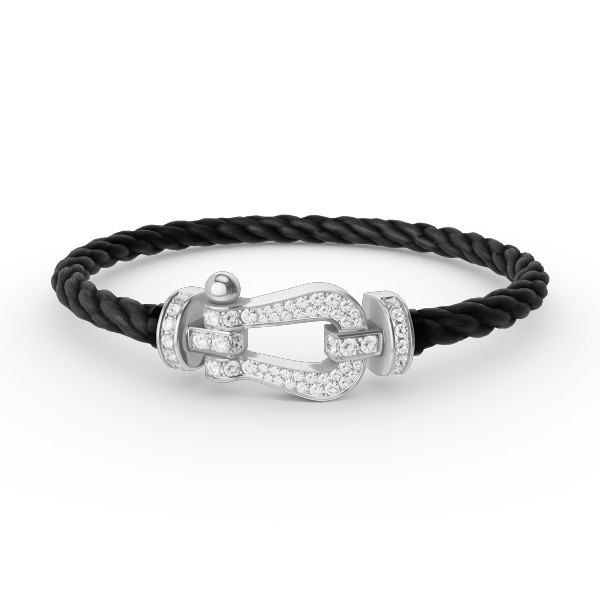 [Valéa jewellery]FORCE LARGE HORSESHOE FULL DIAMOND BRACELET SILVER