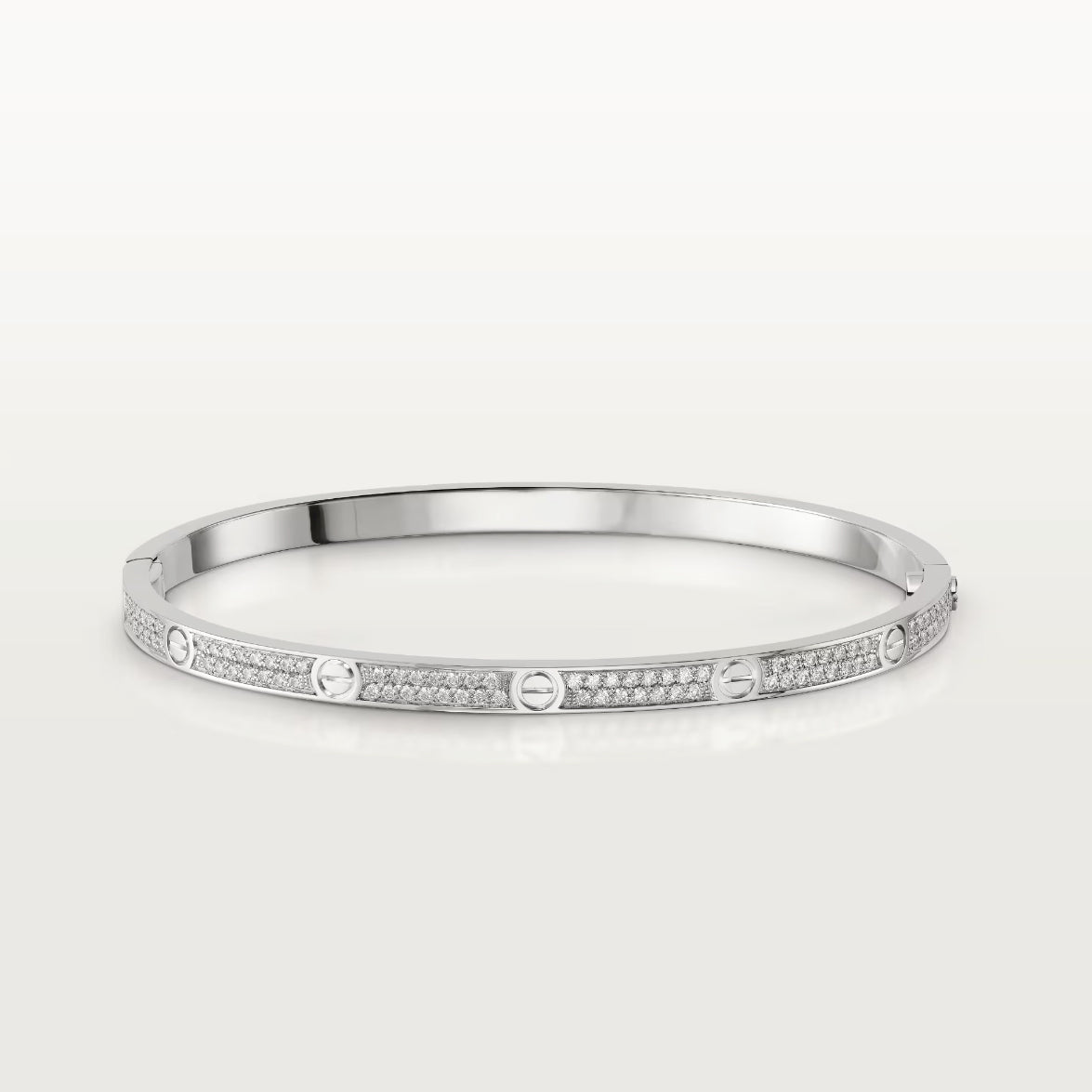 [Valéa jewellery]LOVE BRACELET 3.65MM DIAMOND-PAVED SILVER