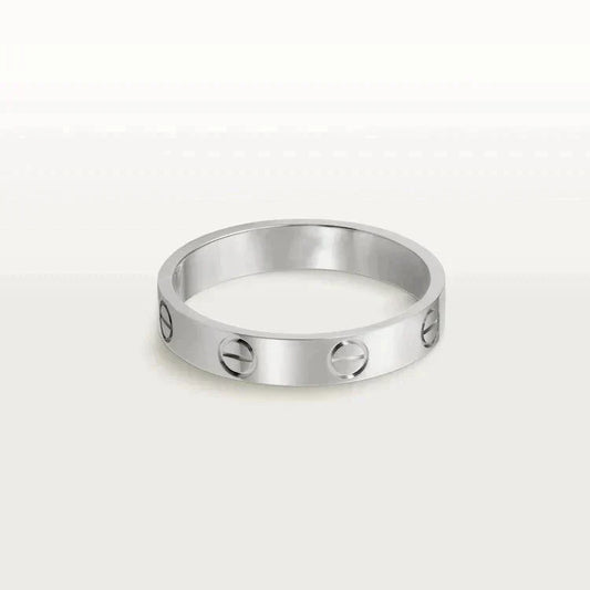 [Valéa jewellery]LOVE RING 4MM 1 DIAMOND SILVER