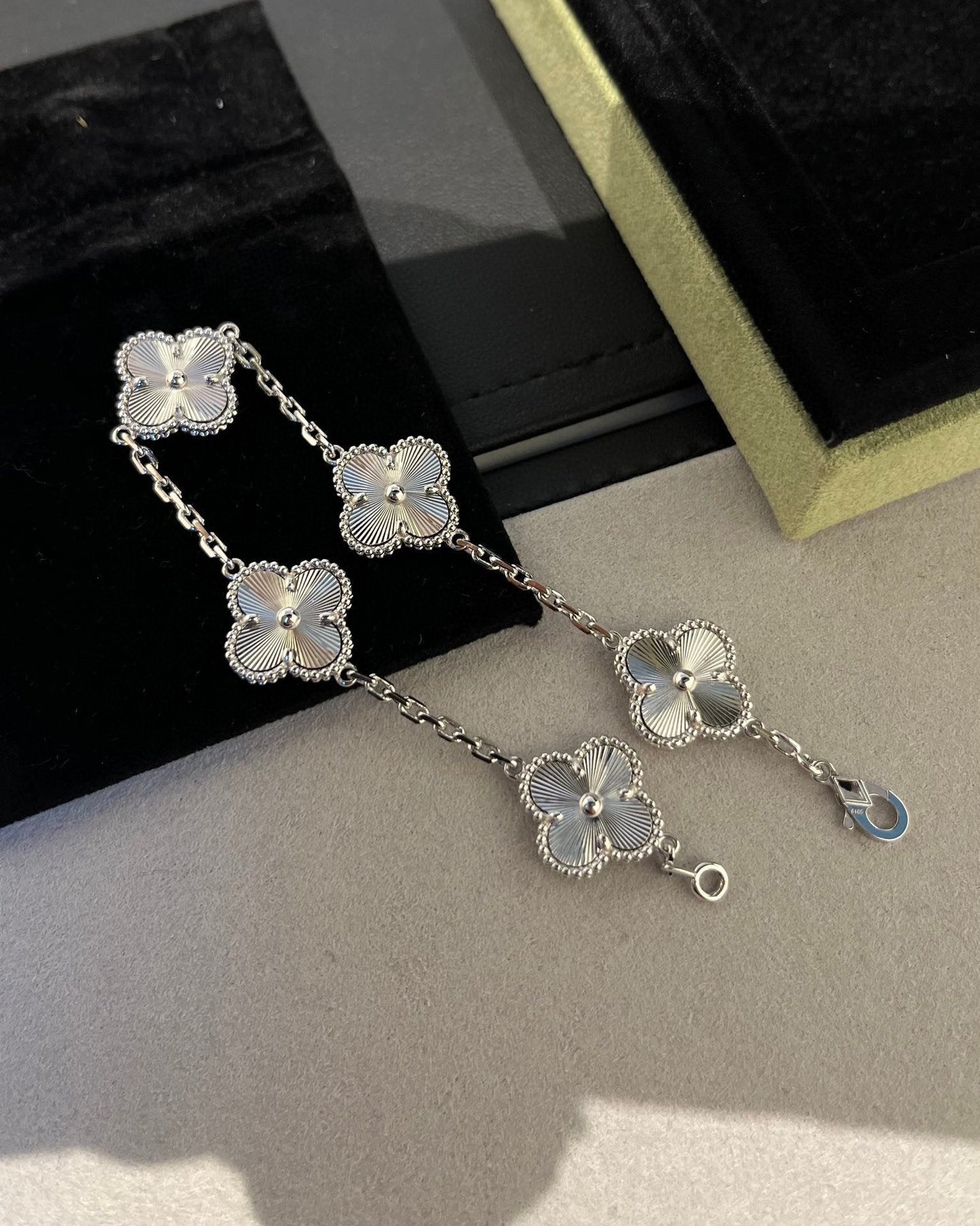 [Valéa jewellery]CLOVER SILVER 5 MOTIFS BRACELET