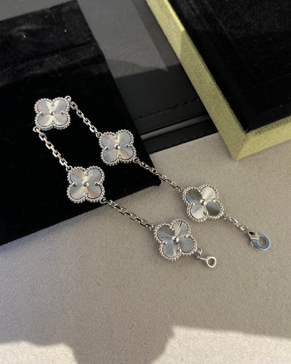 [Valéa jewellery]CLOVER SILVER 5 MOTIFS BRACELET