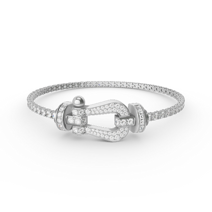 [Valéa jewellery]FORCE  LARGE HORSESHOE FULL DIAMOND TENNIS BRACELET