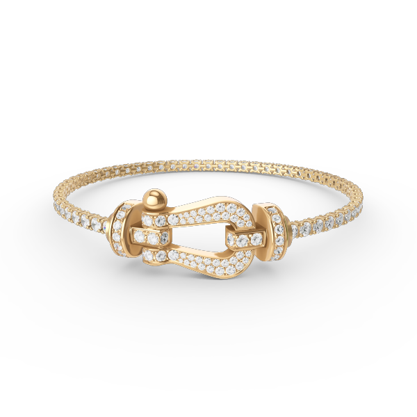 [Valéa jewellery]FORCE  LARGE HORSESHOE FULL DIAMOND TENNIS BRACELET